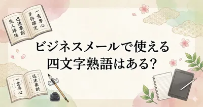 ビジネスメールで使える四文字熟語はある？失礼にならない使い方と例文を紹介